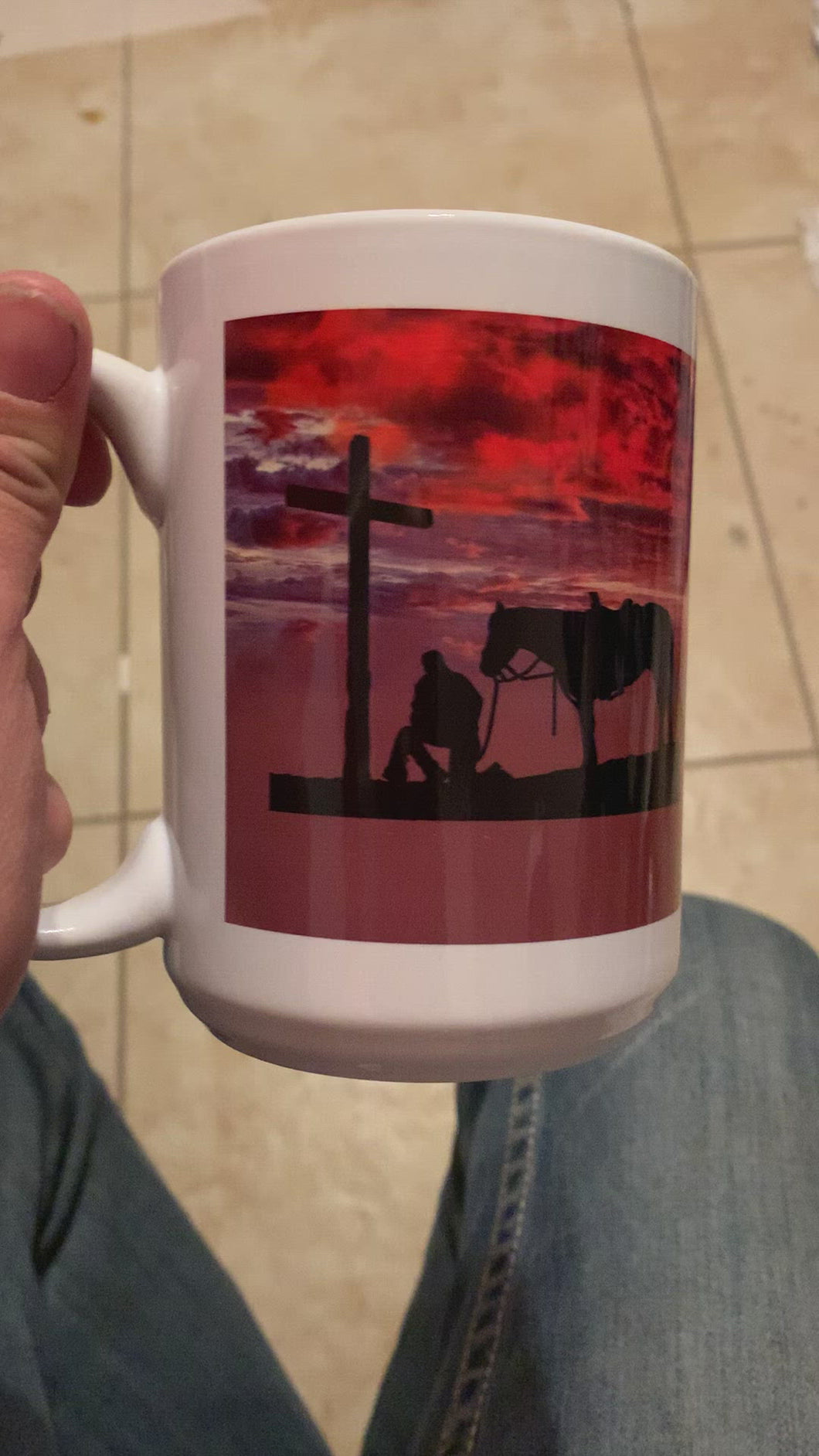 Praying Cowboy Mug