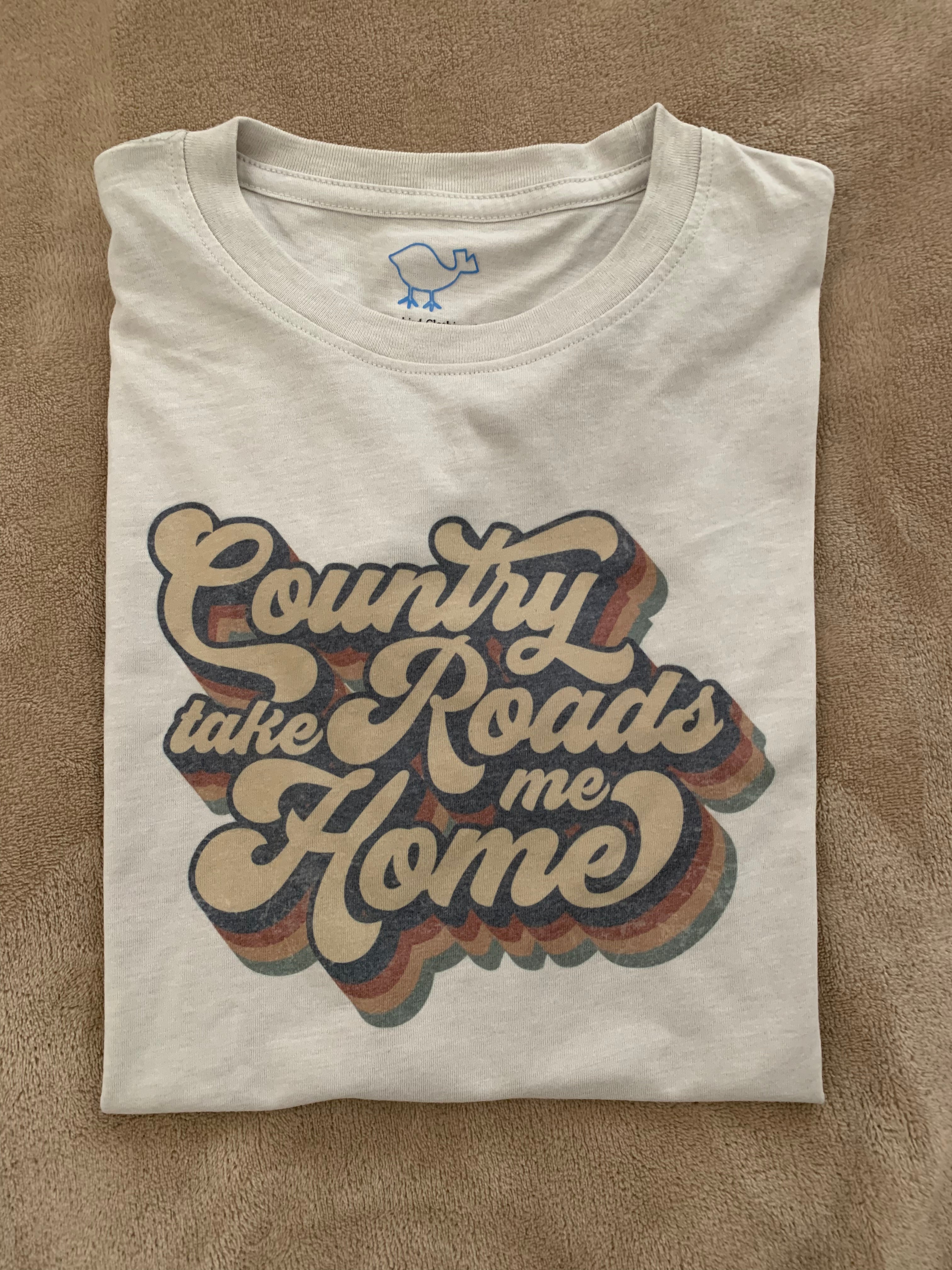 Country roads take store me home tee