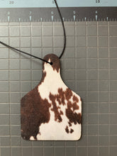 Load image into Gallery viewer, Cow tag Cowhide Car Air Freshener
